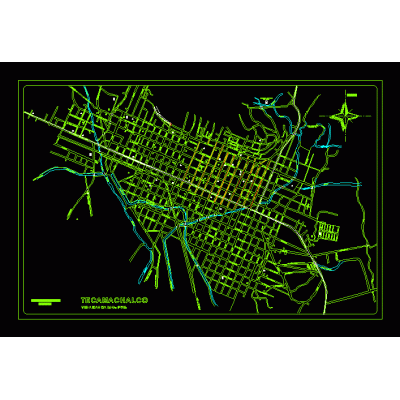 Plano de la ciudad de tecamachalco