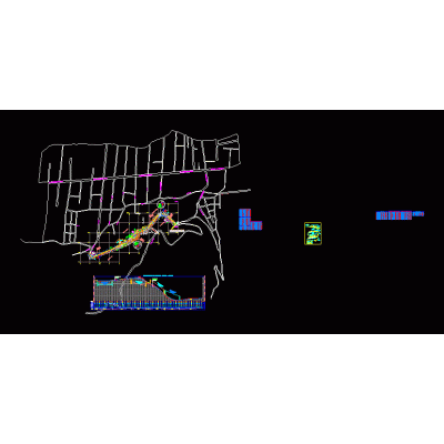 Planta perfil carretera 4m ancho civil 3d