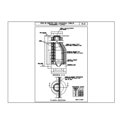 Pozo de registro para alcantarilla tubular