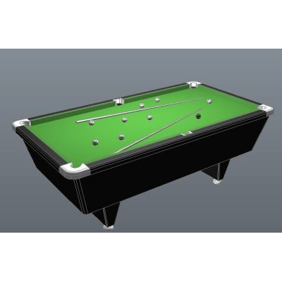 Biliardo americano - tavolo 3d