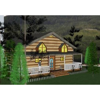Casa de campo 3d skp