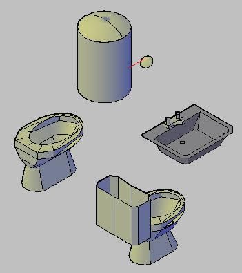 3D-Sanitärblöcke