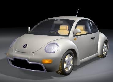 3d vw beetle - car