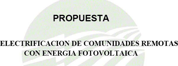 Document de projet d'électrification dans les communautés éloignées-nreca