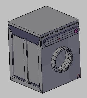 Frontöffnung der Waschmaschine 3D- Waschmaschine 3D
