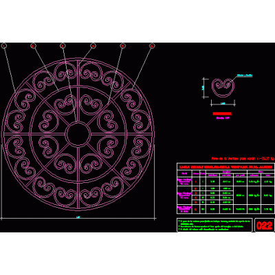 circular grille for window