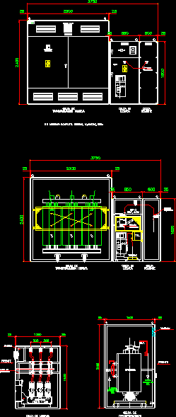 Detailansicht eines 1000-kVA-Transformators