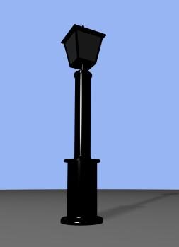lanterna de parque 3d