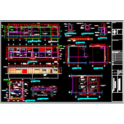 Detalles constructivos de cisterna y muros de contencion