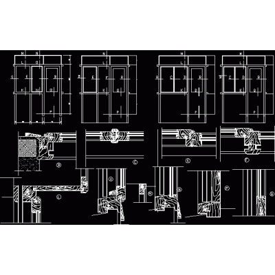 Puertas vidriadas adosadas a ventanas - madera
