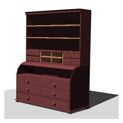 Buro madera 3d