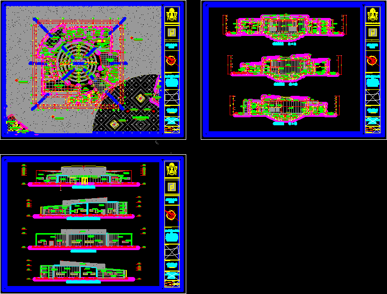 Rooster Coliseum In AutoCAD | CAD library