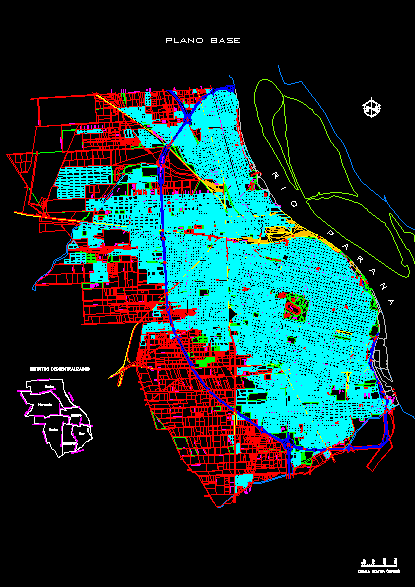 Mapa de Rosario (pcia sta fe)