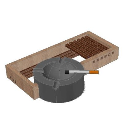 Cenicerio - cenicero 3d