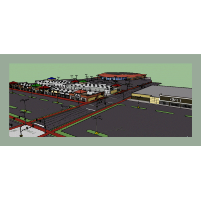 Centro comercial 3d