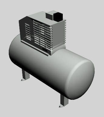 Compressor de aire 3d max