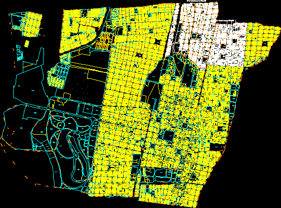 Cadastral map of the city of Mendoza