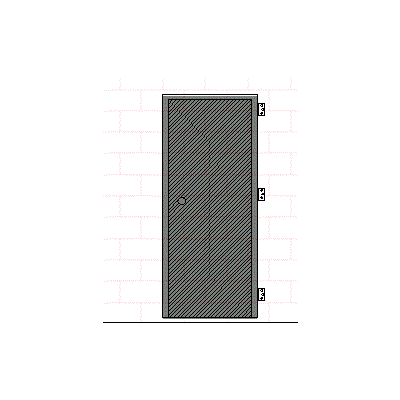 Puerta c bisagras