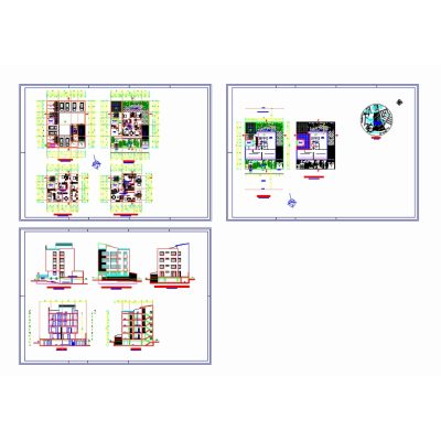 Plano Completo de Edificio Multifamiliar
