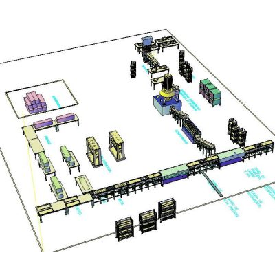 Fabrica distribucion de planta 3d