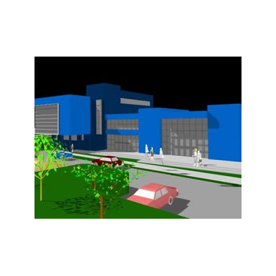 Modelo 3d clinica medica rancagua chile