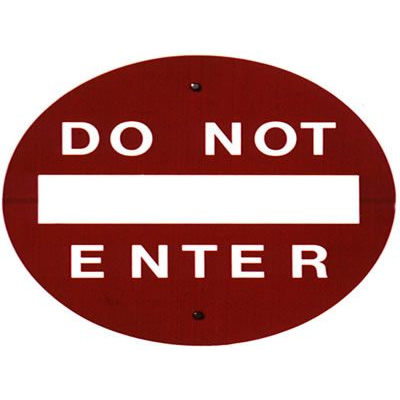 Senal de Prohibido el Paso