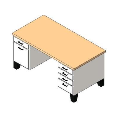 Mobliario - mesa oficina 3d