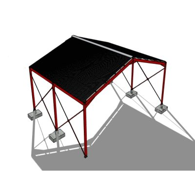 Modelo estructural de nave metalica