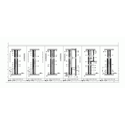 Detalles de tablaroca para tabiques interiores