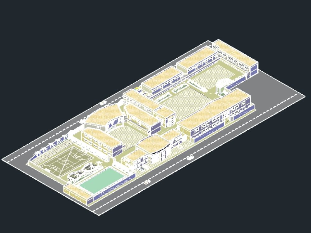 educational college 3d