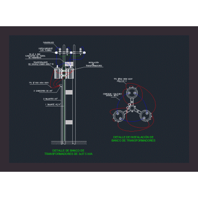 3x37.5 kVA Transformer Bank Diagram