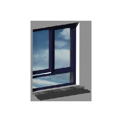 Ventana 150 x 150 (fijo inferior) en 3d