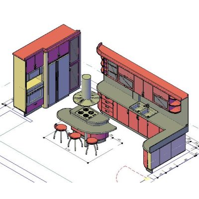 Diseño Moderno de Cocina Integral