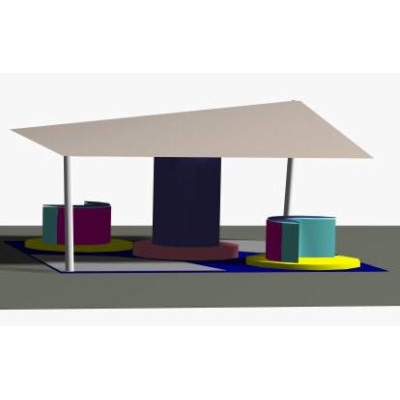 Innovador Stand de Comida Urbana