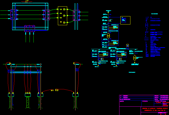 Subestacion 34;5/13;8 kv con reconectadores