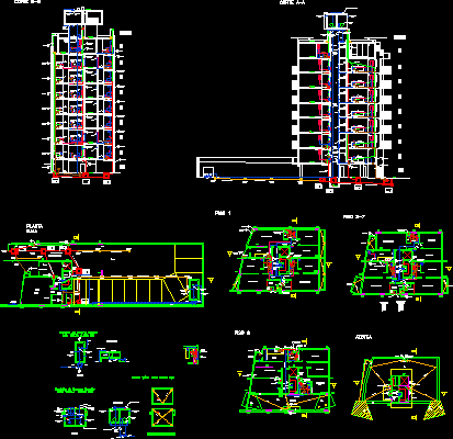 Sanitaria completa de un edificio apartamento