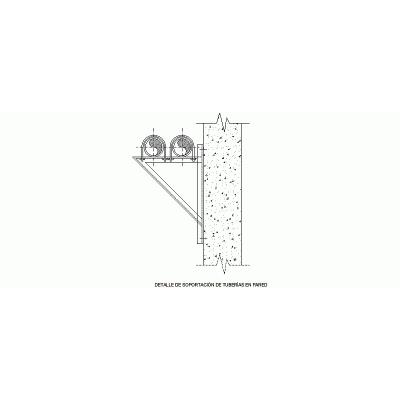 Soporte Tuberia Abastecimiento Pared
