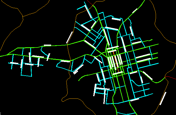 Mappa del sistema stradale della città di Chapeco