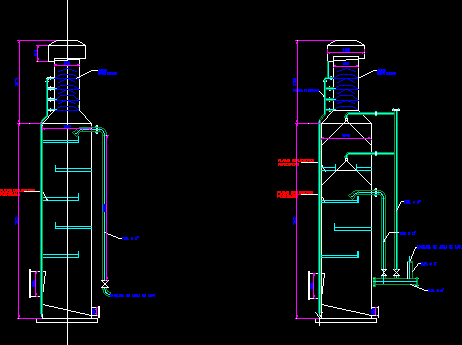 Torre lavadora de gases con 02 opciones