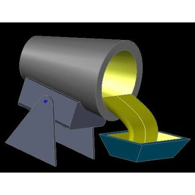 Horno de fundicion oro 3d