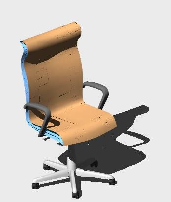 cadeira de gerente 3d