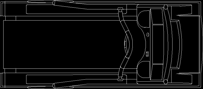 Esteira para ginastica em pl bx -  cinta caminadora - vista superior