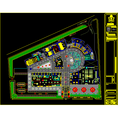 Plano de Centro Comercial Dinamico