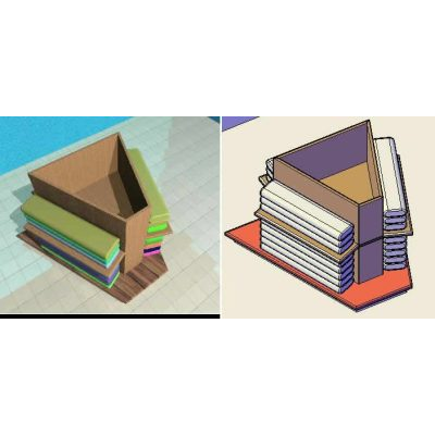 Estante Triangular para Telas