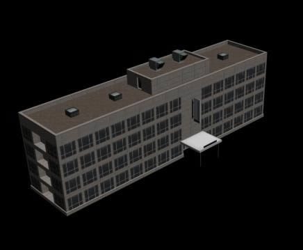 bâtiment 3d - matériaux appliqués 3DS
