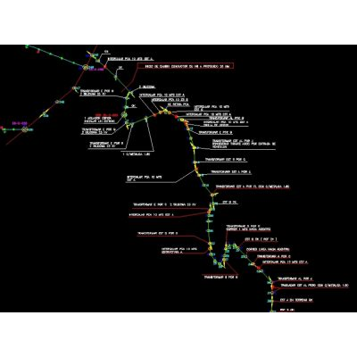 Electric line plan with its respective maintenance