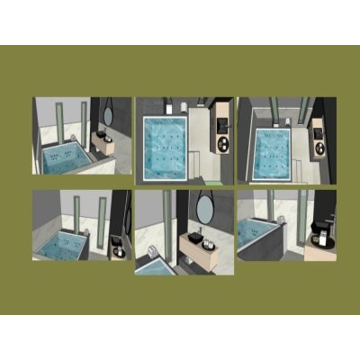Jacuzzi y Tocador Contemporaneos