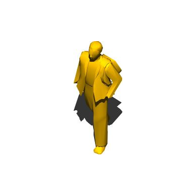 Figura 3D de Hombre en Movimiento