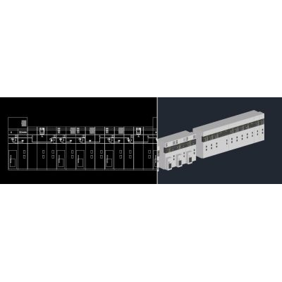 Celdas de media tension sm6 schneider electric de 4 a 22 kv. 3d
