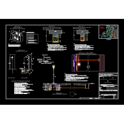 Plan of details of bt civil works (ducts)